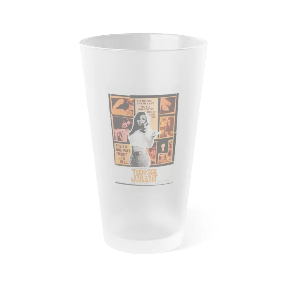 TEENAGE JAILBAIT 1973 Movie Poster - Frosted Pint Glass 16oz-Go Mug Yourself