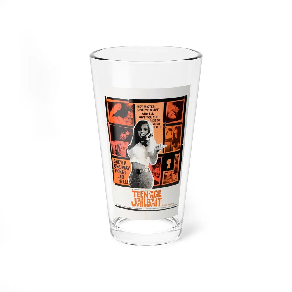 TEENAGE JAILBAIT 1973 Movie Poster - Pint Glass 16oz-16oz-Go Mug Yourself