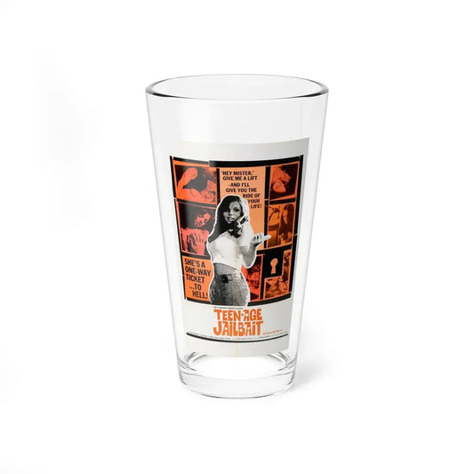 TEENAGE JAILBAIT 1973 Movie Poster - Pint Glass 16oz 16oz - Go Mug Yourself