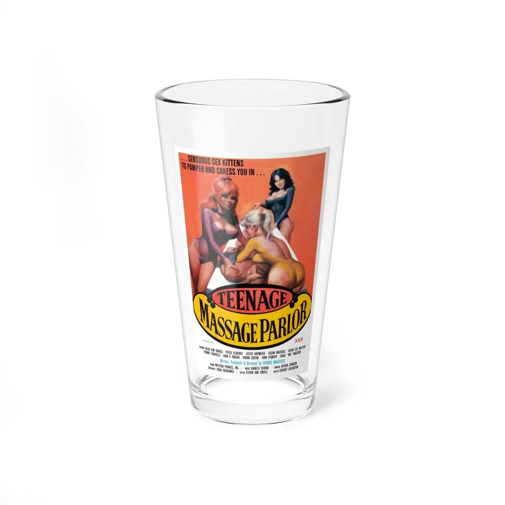 TEENAGE MASSAGE PARLOR 1976 Movie Poster - Pint Glass 16oz-16oz-Go Mug Yourself