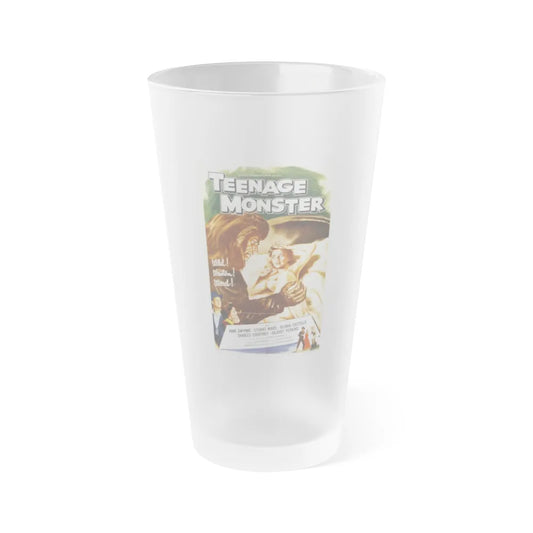 TEENAGE MONSTER 1957 Movie Poster - Frosted Pint Glass 16oz-Go Mug Yourself