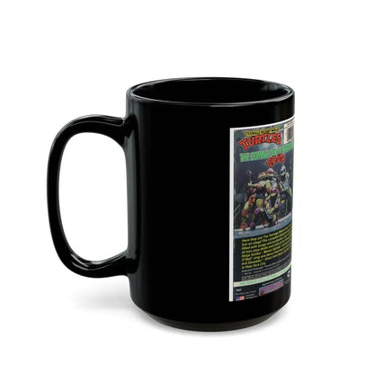 Teenage Mutant Ninja Turtles Coming Out Of Our Shells Tour (VHS COVER) - Black Coffee Mug - Go Mug Yourself
