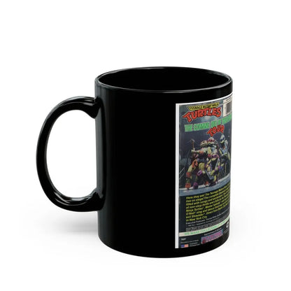 Teenage Mutant Ninja Turtles Coming Out Of Our Shells Tour (VHS COVER) - Black Coffee Mug - Go Mug Yourself