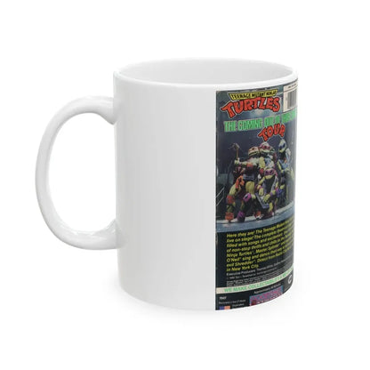 Teenage Mutant Ninja Turtles Coming Out Of Our Shells Tour (VHS COVER) - White Coffee Mug - Go Mug Yourself