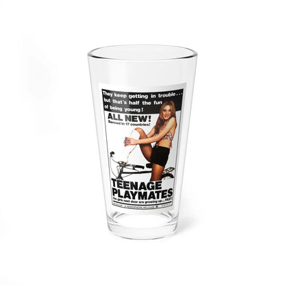 TEENAGE PLAYMATES (SCHOOLGIRLREPORT 7) 1974 Movie Poster - Pint Glass 16oz-16oz-Go Mug Yourself