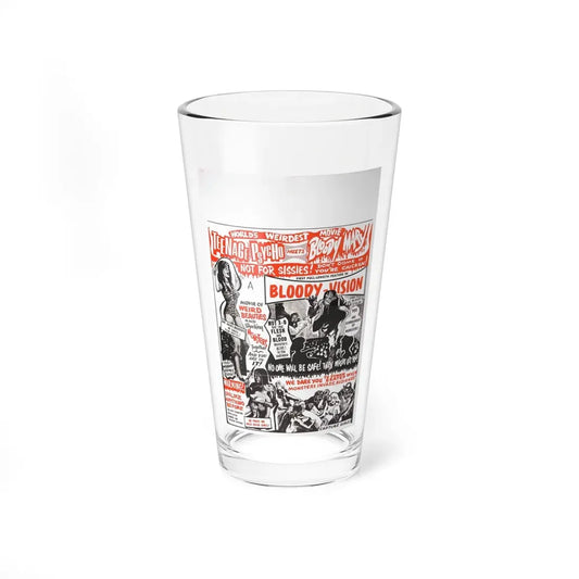 TEENAGE PSYCHO MEETS BLOODY MARY (INCREDIBLY STRANGE CREATURES...) 1963 Movie Poster - Pint Glass 16oz 16oz - Go Mug Yourself