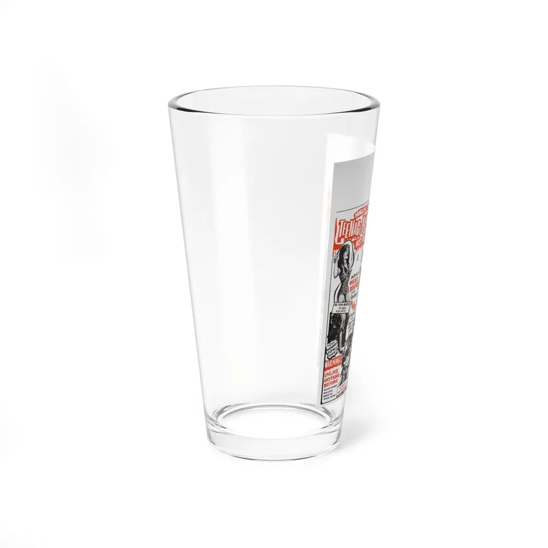 TEENAGE PSYCHO MEETS BLOODY MARY (INCREDIBLY STRANGE CREATURES...) 1963 Movie Poster - Pint Glass 16oz - Go Mug Yourself
