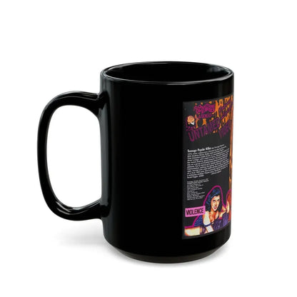 TEENAGE PYSCHO KILLER JOHNNY LEGENDS UNTAMED VIDEO SOMETHING WEIRD VIDEO (VHS COVER) - Black Coffee Mug - Go Mug Yourself