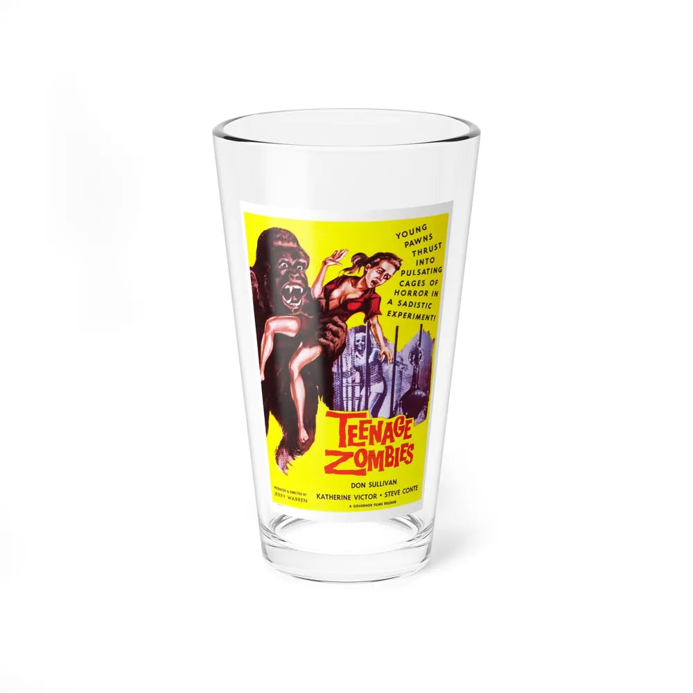 TEENAGE ZOMBIES 1959 Movie Poster - Pint Glass 16oz-16oz-Go Mug Yourself