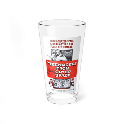 TEENAGERS FROM OUTER SPACE 1959 Movie Poster - Pint Glass 16oz-16oz-Go Mug Yourself