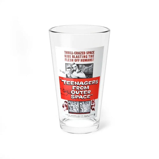 TEENAGERS FROM OUTER SPACE 1959 Movie Poster - Pint Glass 16oz 16oz - Go Mug Yourself
