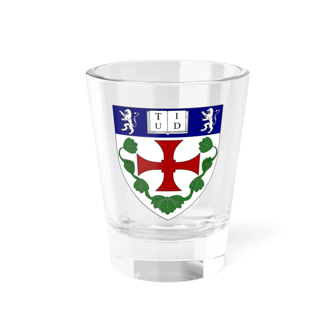Teikyo University of Japan in Durham (England) (Coat of Arms) Shot Glass 1.5oz 1.5oz - Go Mug Yourself