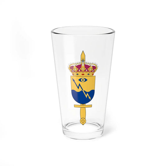 Telekrigsstödenheten vapen (Sweden) (Coat of Arms) Pint Glass 16oz 16oz - Go Mug Yourself