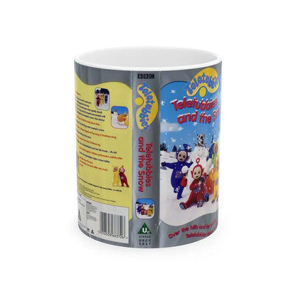 TELETUBBIES AND THE SNOW (VHS COVER) - White Coffee Mug 11oz - Go Mug Yourself
