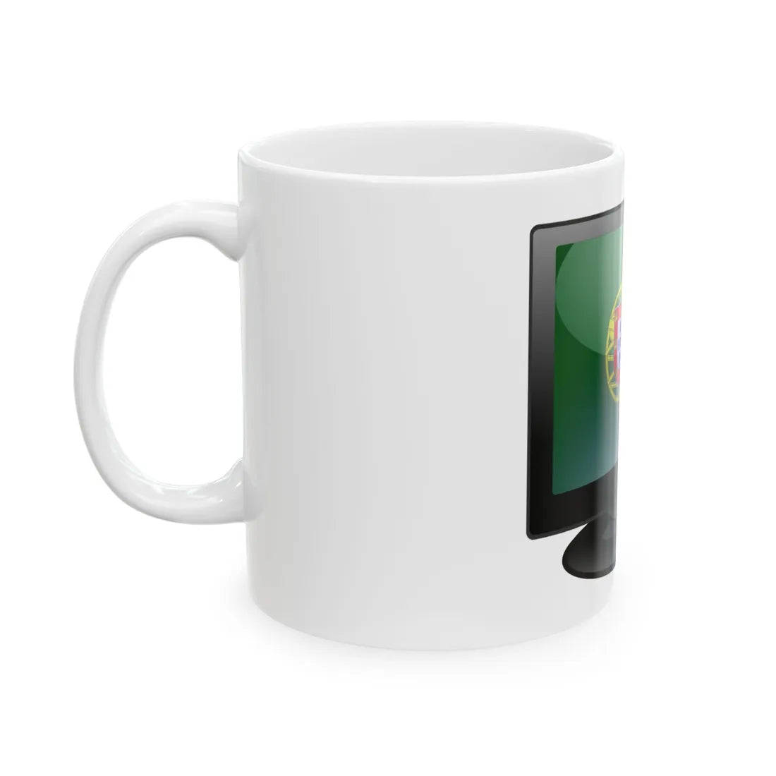 Television HD Portugal (Portugal) White Coffee Mug - Go Mug Yourself