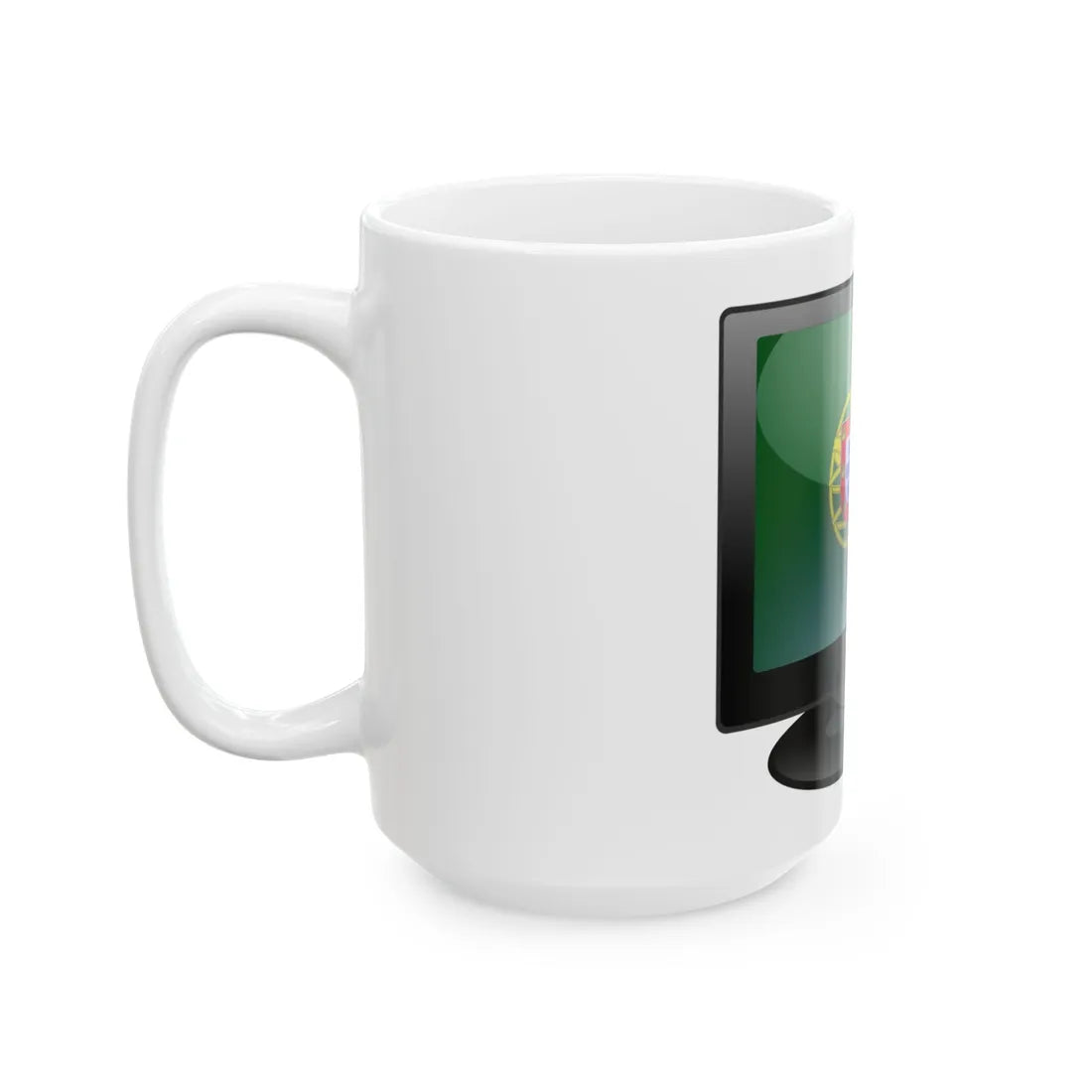 Television HD Portugal (Portugal) White Coffee Mug - Go Mug Yourself