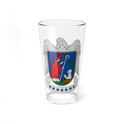 Telšiai COA great (Lithuania) (Coat of Arms) Pint Glass 16oz 16oz - Go Mug Yourself