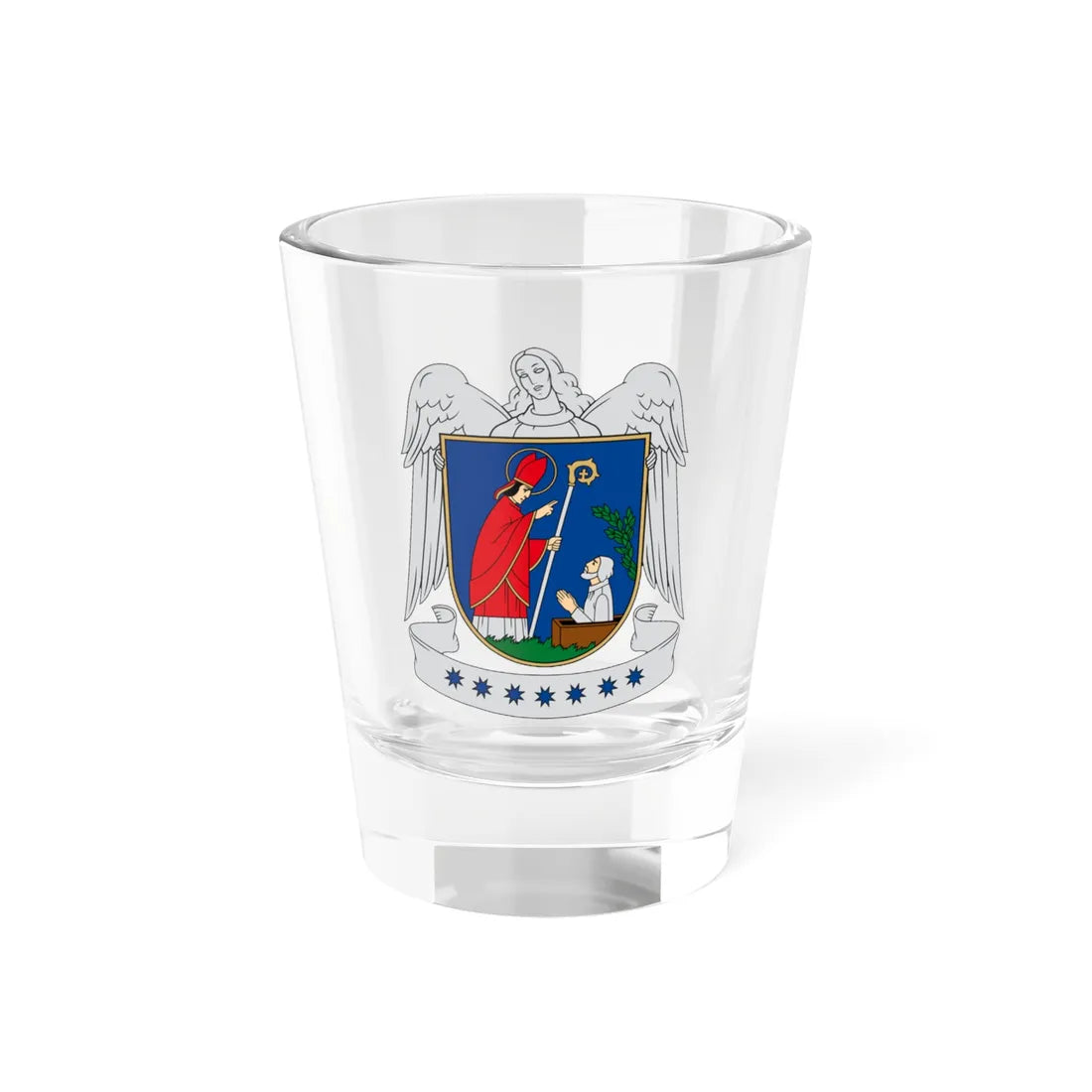 Telšiai COA great (Lithuania) (Coat of Arms) Shot Glass 1.5oz 1.5oz - Go Mug Yourself