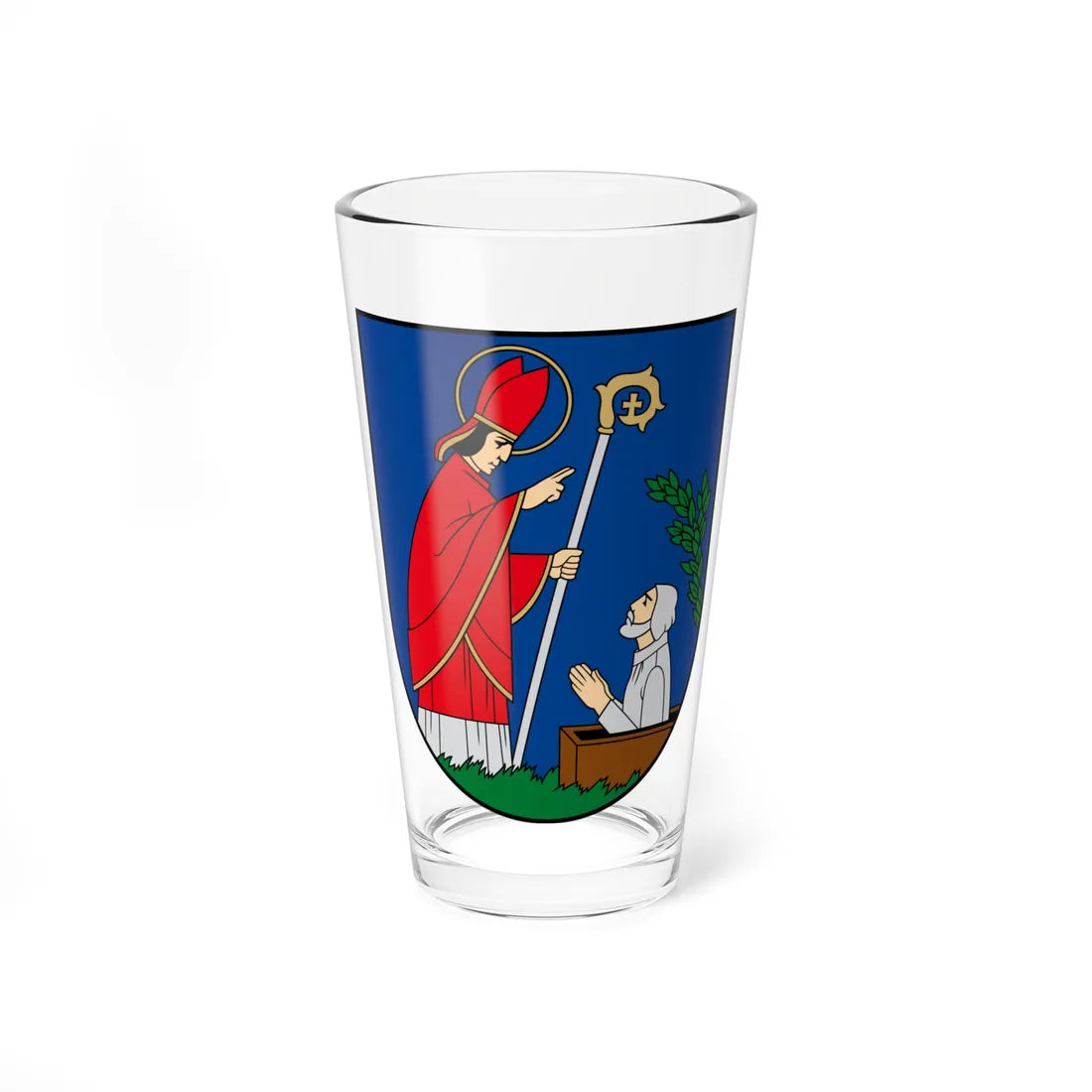 Telšiai COA (Lithuania) (Coat of Arms) Pint Glass 16oz 16oz - Go Mug Yourself