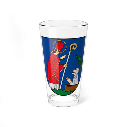Telšiai COA (Lithuania) (Coat of Arms) Pint Glass 16oz 16oz - Go Mug Yourself