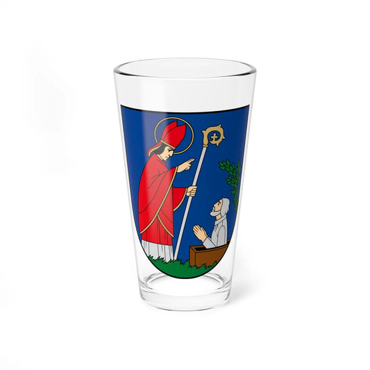 Telšiai COA (Lithuania) (Coat of Arms) Pint Glass 16oz 16oz - Go Mug Yourself
