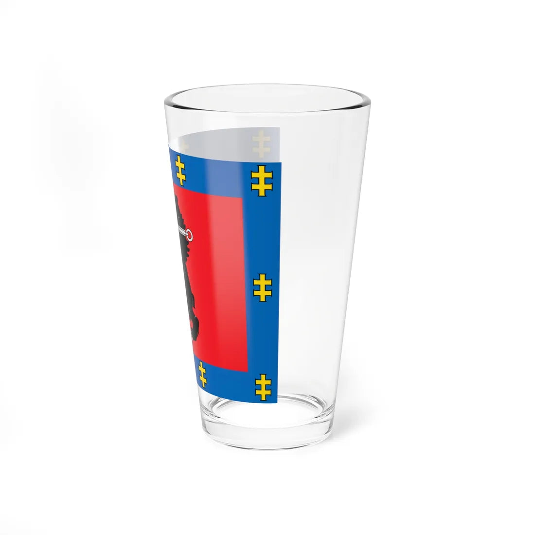 Telšiai County flag (Lithuania) Pint Glass 16oz - Go Mug Yourself