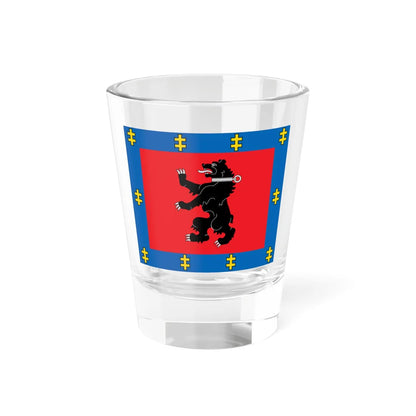 Telšiai County flag (Lithuania) Shot Glass 1.5oz 1.5oz - Go Mug Yourself