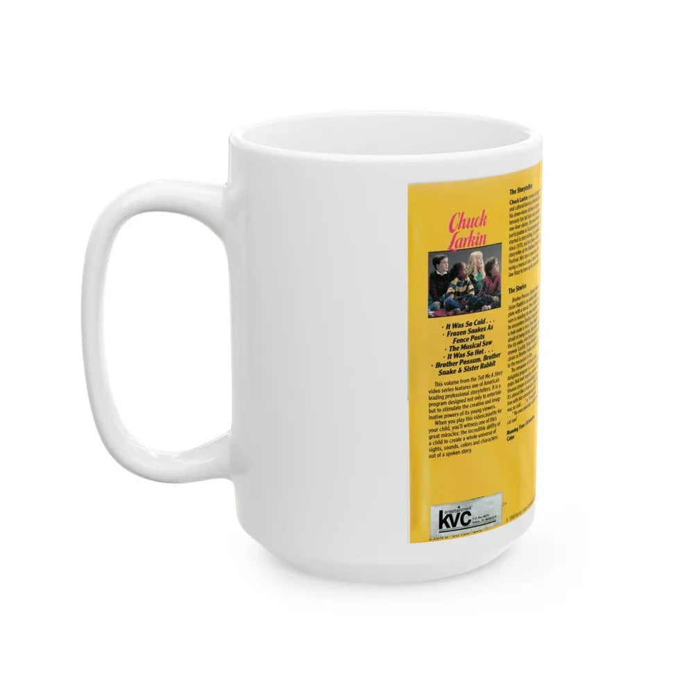 TELL ME A STORY WITH CHUCK LARKIN (VHS COVER) - White Coffee Mug-Go Mug Yourself