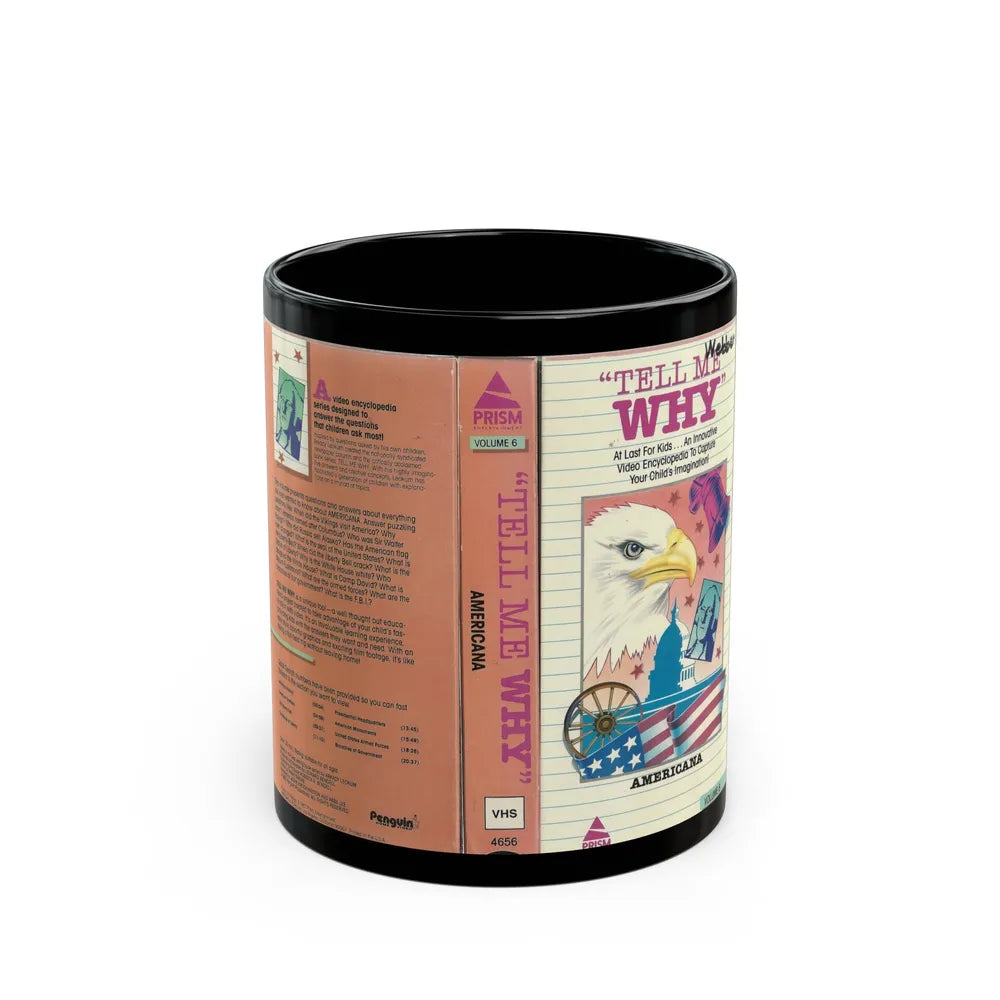 TELL ME WHY AMERICANA (VHS COVER) - Black Coffee Mug-11oz-Go Mug Yourself