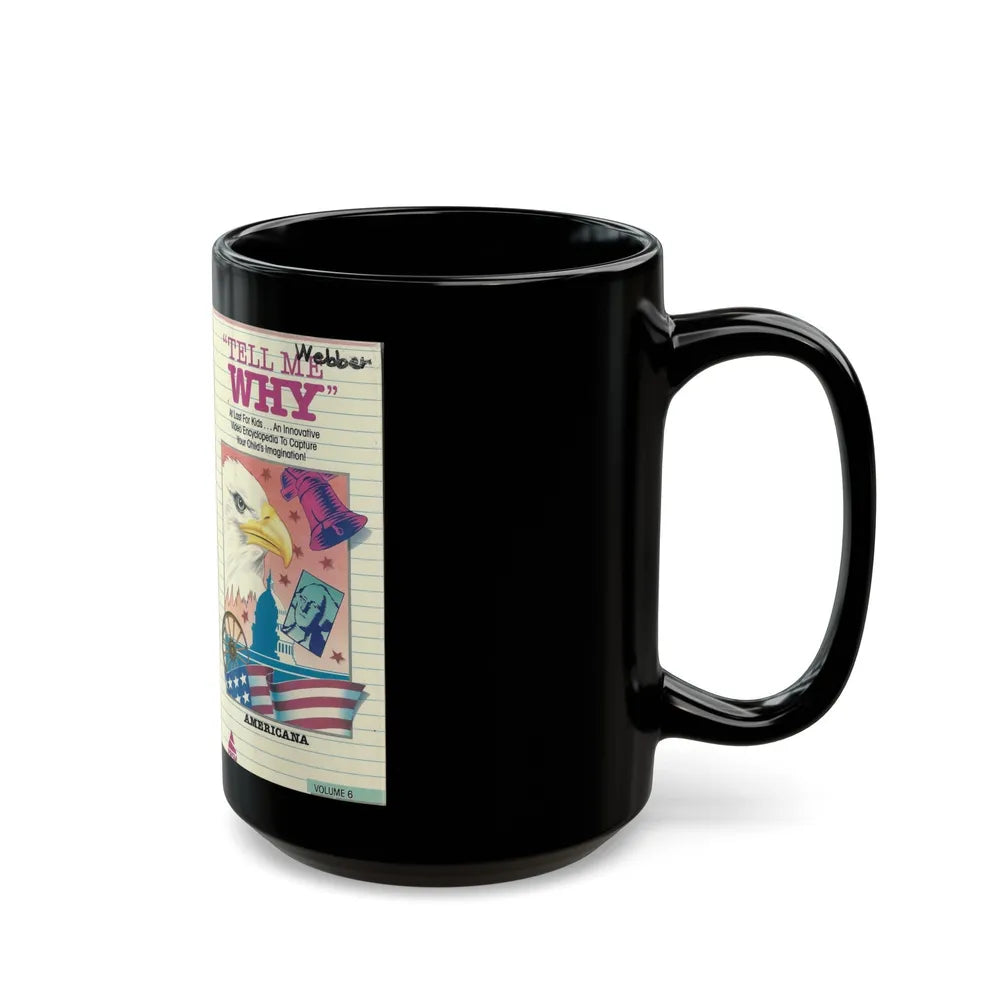 TELL ME WHY AMERICANA (VHS COVER) - Black Coffee Mug-Go Mug Yourself