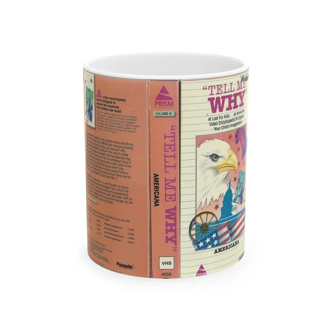 TELL ME WHY AMERICANA (VHS COVER) - White Coffee Mug 11oz - Go Mug Yourself