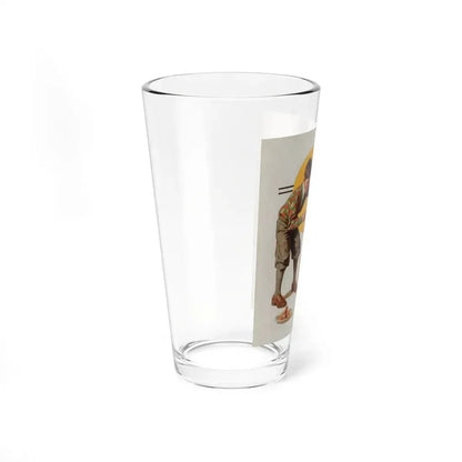 Tempting Fido, Saturday Evening Post cover cover, July 11, 1931 (Magazine Illustration) Pint Glass 16oz - Go Mug Yourself