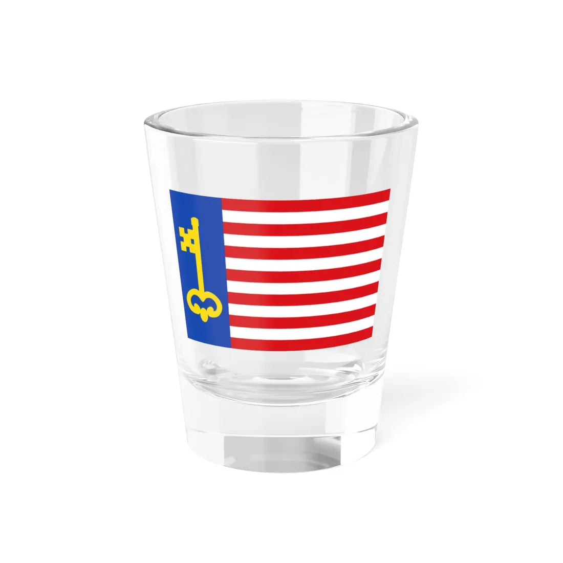 Temse vlag 1971 (Belgium) Shot Glass 1.5oz - Go Mug Yourself