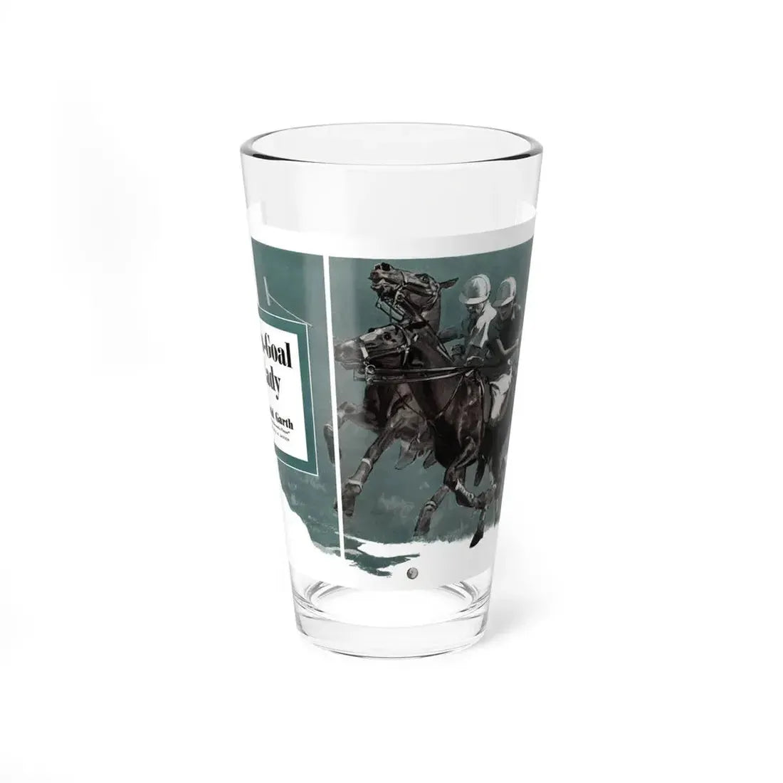 Ten-Goal Lady (1), Cosmopolitan, August 1937 (Magazine Illustration) Pint Glass 16oz 16oz - Go Mug Yourself