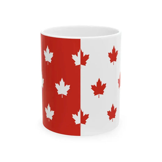 Ten Leaves Flag Proposal (Canada) White Coffee Mug 11oz - Go Mug Yourself