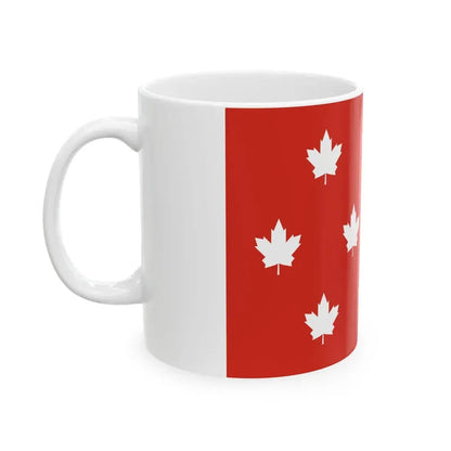 Ten Leaves Flag Proposal (Canada) White Coffee Mug - Go Mug Yourself
