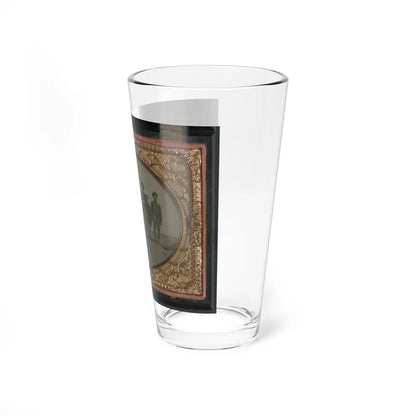 Ten Unidentified Artillery Soldiers In Union Uniforms With Cannon (U.S. Civil War) Pint Glass 16oz-Go Mug Yourself