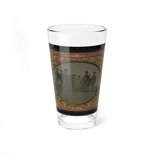 Ten Unidentified Artillery Soldiers In Union Uniforms With Cannon (U.S. Civil War) Pint Glass 16oz 16oz - Go Mug Yourself