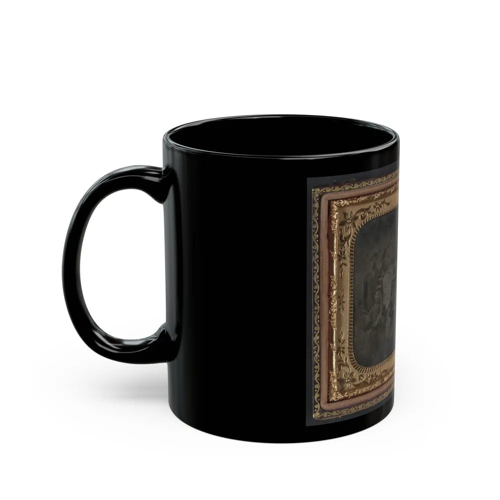 Ten Unidentified Soldiers That Form A Union Regimental Band With Saxhorns And Drums (U.S. Civil War) Black Coffee Mug-Go Mug Yourself