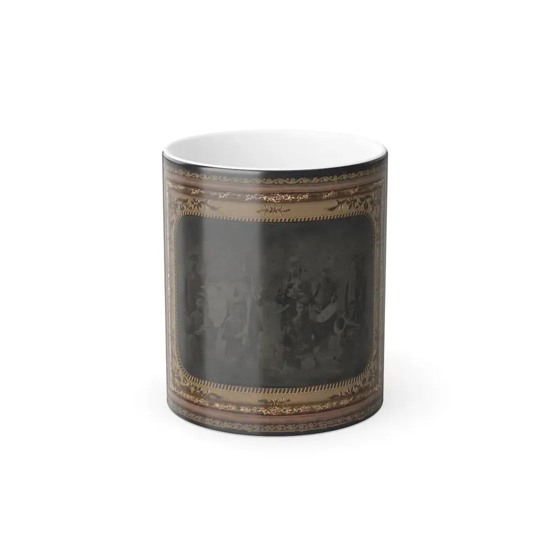 Ten Unidentified Soldiers That Form a Union Regimental Band With Saxhorns and Drums (U.S. Civil War) Color Changing Coffee Mug 11oz Default Title 11oz - Go Mug Yourself