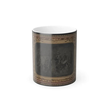 Ten Unidentified Soldiers That Form a Union Regimental Band With Saxhorns and Drums (U.S. Civil War) Color Changing Coffee Mug 11oz Default Title 11oz - Go Mug Yourself