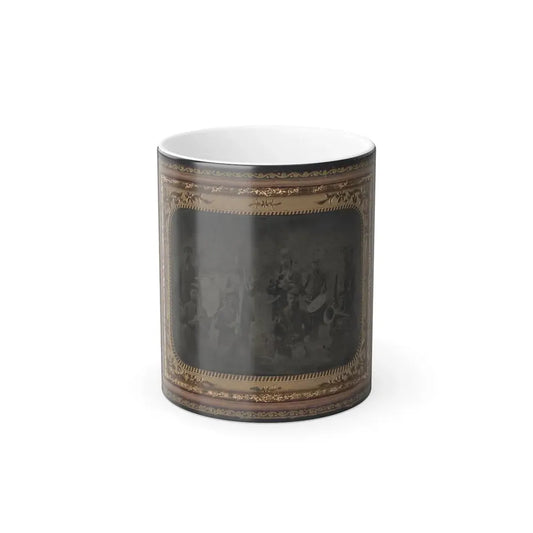 Ten Unidentified Soldiers That Form a Union Regimental Band With Saxhorns and Drums (U.S. Civil War) Color Changing Coffee Mug 11oz Default Title 11oz - Go Mug Yourself
