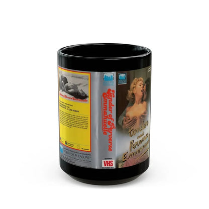TENDER AND PERVERSE EMMANUELLE (VHS COVER) - Black Coffee Mug 15oz - Go Mug Yourself