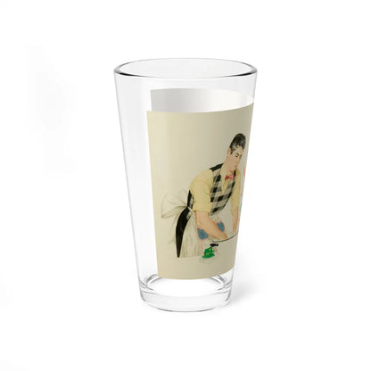 Tender Hands (Magazine Illustration) Pint Glass 16oz-Go Mug Yourself