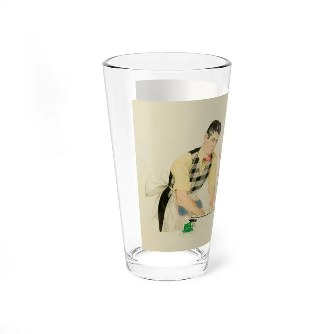 Tender Hands (Magazine Illustration) Pint Glass 16oz - Go Mug Yourself