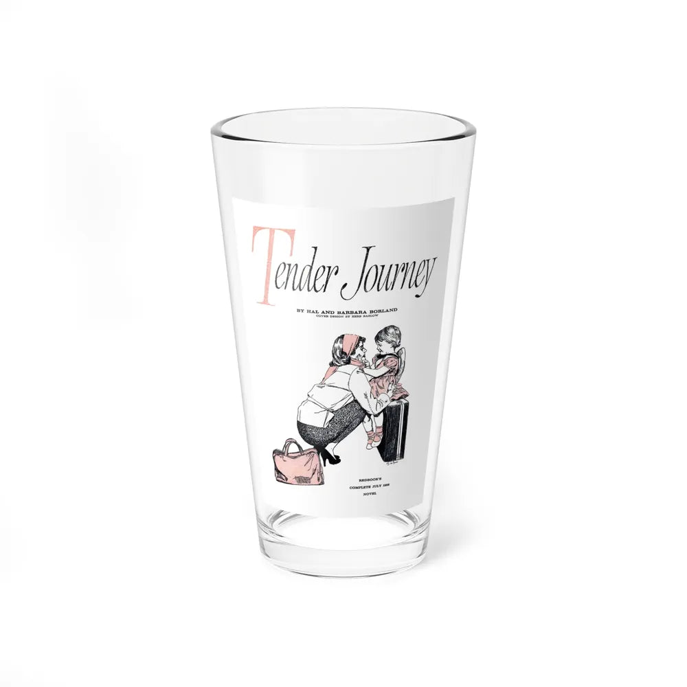 Tender Journey, Redbook, July 1958 (Magazine Illustration) Pint Glass 16oz-16oz-Go Mug Yourself