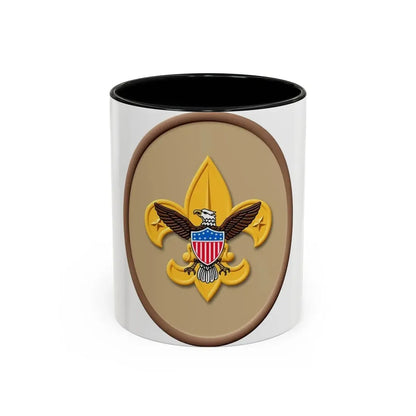 Tenderfoot (Boy Scout Merit Badge) Accent Coffee Mug 11oz Black - Go Mug Yourself