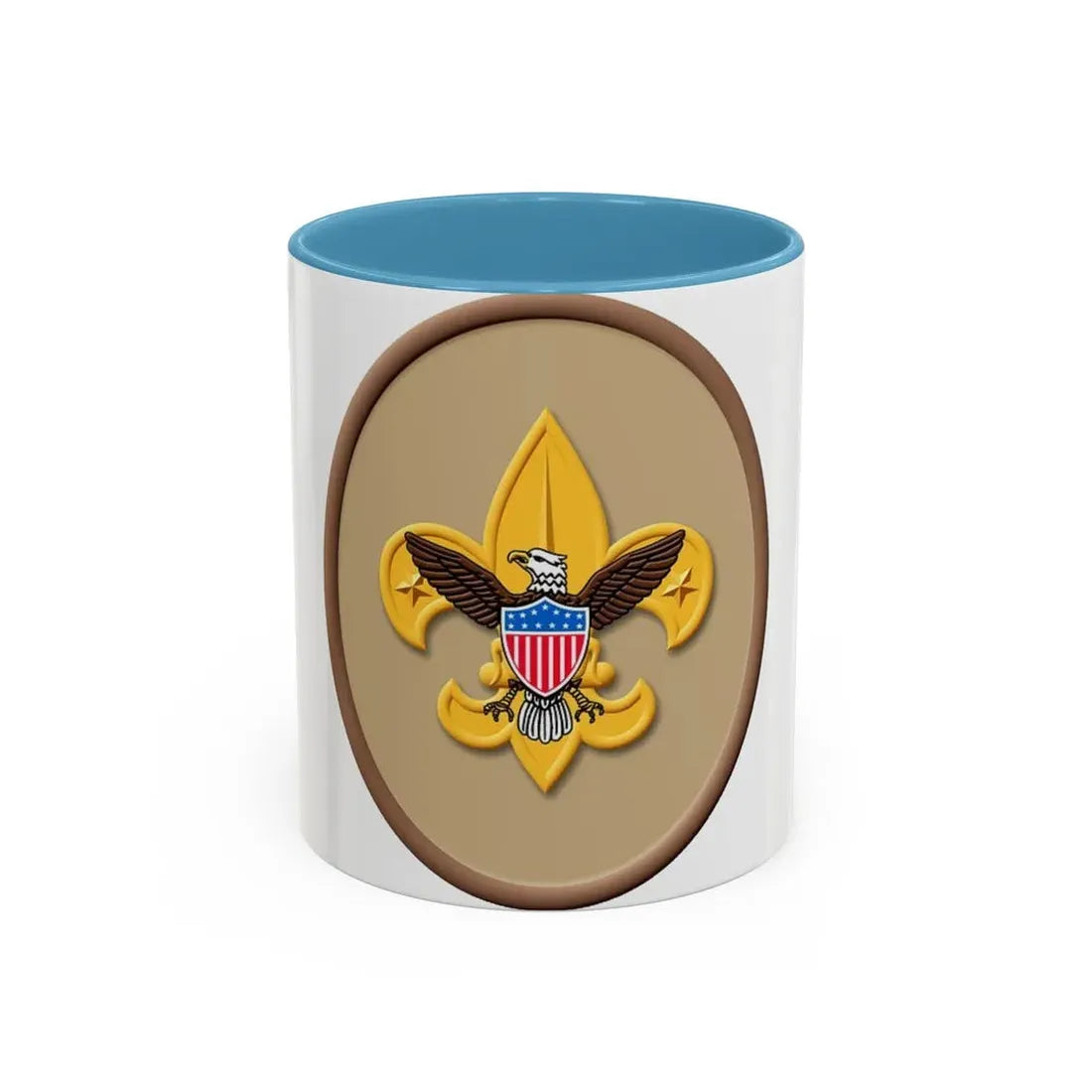 Tenderfoot (Boy Scout Merit Badge) Accent Coffee Mug 11oz Light Blue - Go Mug Yourself
