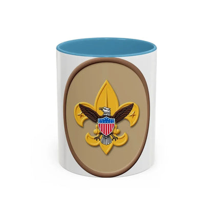 Tenderfoot (Boy Scout Merit Badge) Accent Coffee Mug 11oz Light Blue - Go Mug Yourself