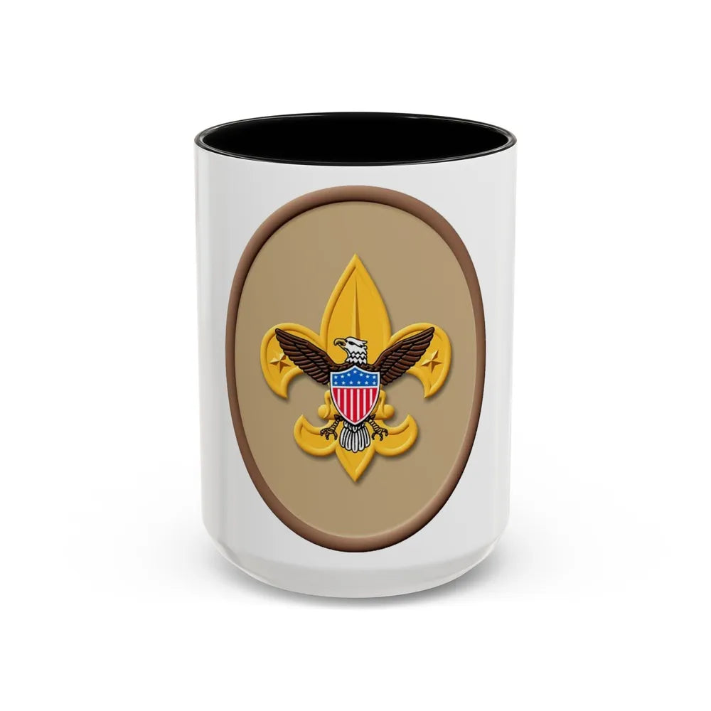 Tenderfoot (Boy Scout Merit Badge) Accent Coffee Mug-15oz-Black-Go Mug Yourself